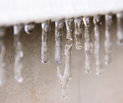 Icicles on Gutter