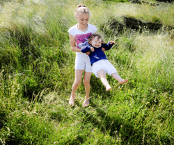 Kids in Tall Grass